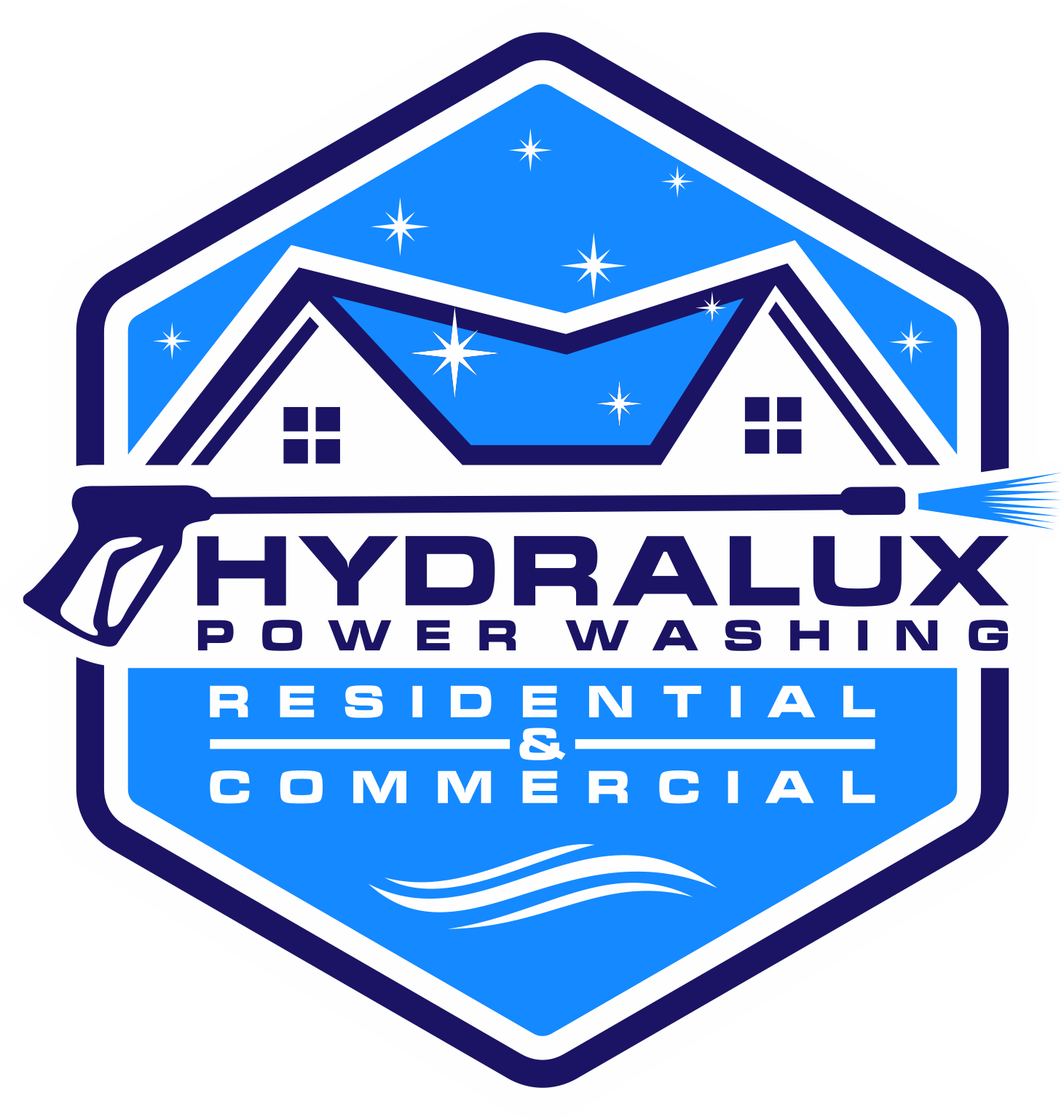 HydraLux Power Washing logo